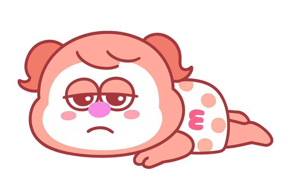 月刊モナミ公式キャラ「モナミール」の全身画像。ピンクの髪にハートの鼻、Mロゴ入りの水玉ワンピースを着た可愛いイラスト。